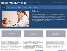 Tablet Screenshot of doctormackay.com